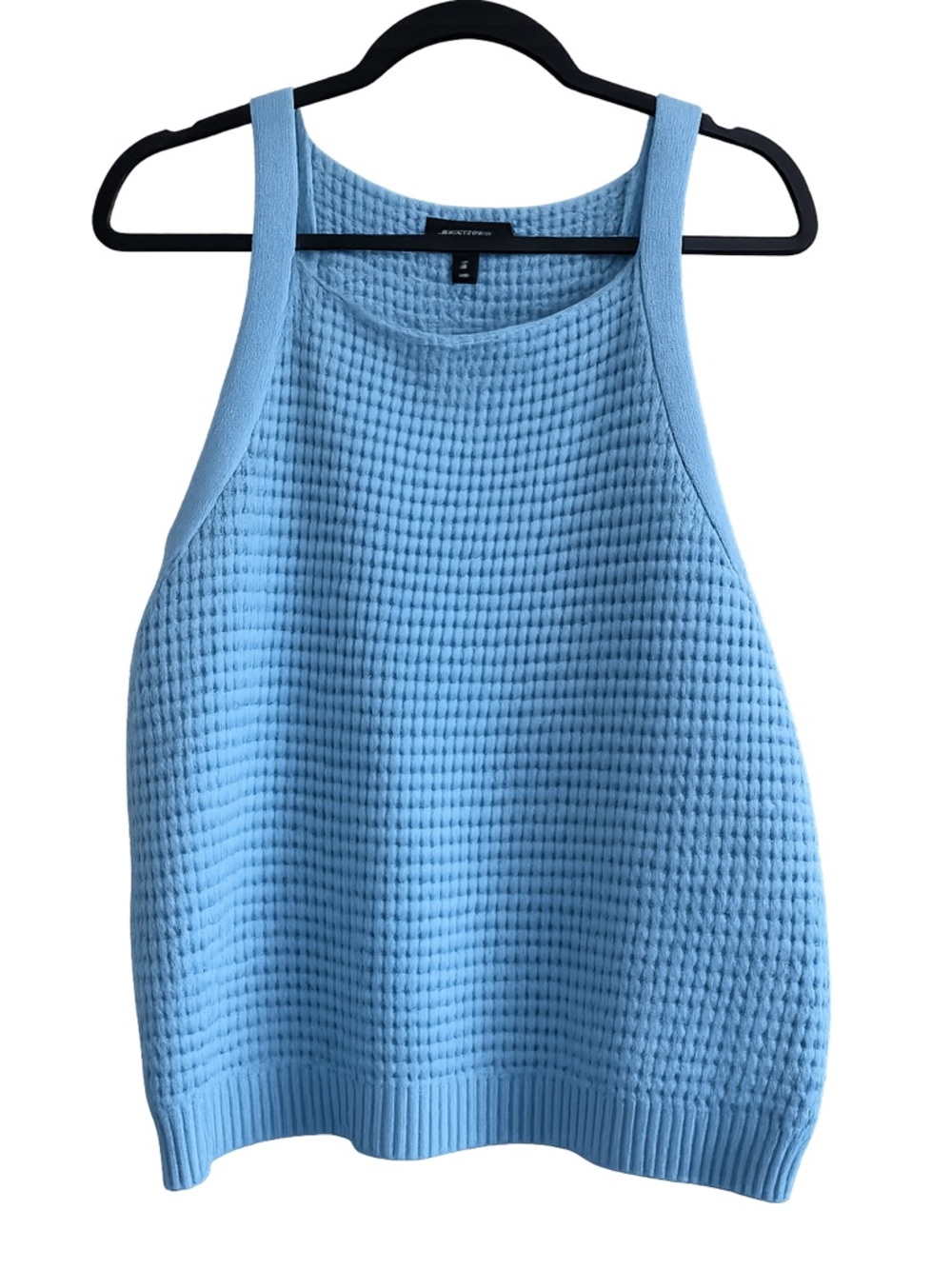 Banana Republic Factory Blue Open Knit Sweater Tank Size M Cotton